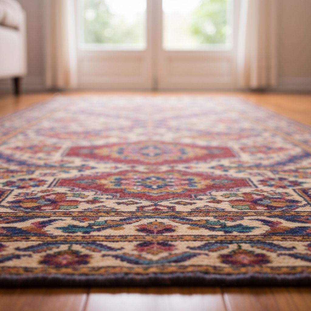 Hand-Woven Silk Carpet